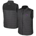 thumbnail image 1 of Men's Colosseum Charcoal Washington Huskies Nightman Full-Zip Puffer Vest, 1 of 3