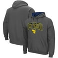 thumbnail image 1 of Men's Colosseum Charcoal West Virginia Mountaineers Arch & Logo 3.0 Pullover Hoodie, 1 of 3