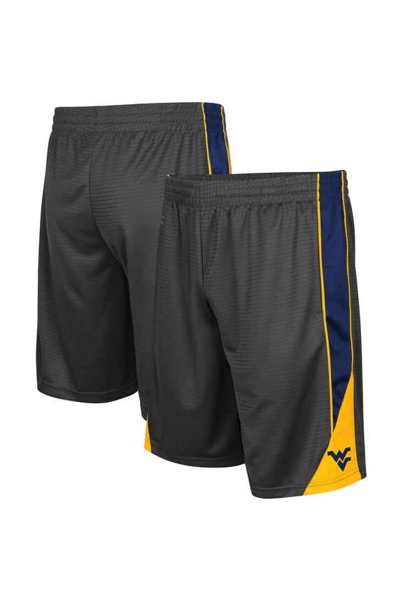 Men's Colosseum Charcoal West Virginia Mountaineers Team Turnover Shorts