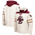 thumbnail image 1 of Men's Colosseum Cream Boston College Eagles 2.0 Lace-Up Pullover Hoodie, 1 of 4