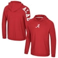 thumbnail image 1 of Men's Colosseum Crimson Alabama Crimson Tide Back in Business Long Sleeve Raglan Hooded T-Shirt, 1 of 3