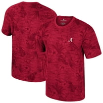 Men's Colosseum Crimson Alabama Crimson Tide Floral Printed T-Shirt