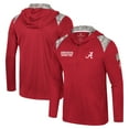 thumbnail image 1 of Men's Colosseum Crimson Alabama Crimson Tide OHT Military Appreciation Quarter-Zip Hoodie Jacket, 1 of 4