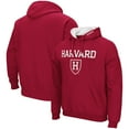 thumbnail image 1 of Men's Colosseum Crimson Harvard Crimson Arch and Logo Pullover Hoodie, 1 of 3