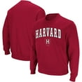 thumbnail image 1 of Men's Colosseum Crimson Harvard Crimson Team Arch & Logo Tackle Twill Pullover Sweatshirt, 1 of 3