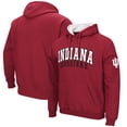 thumbnail image 1 of Men's Colosseum Crimson Indiana Hoosiers Double Arch Pullover Hoodie, 1 of 2