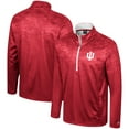 thumbnail image 1 of Men's Colosseum  Crimson Indiana Hoosiers The Machine Half-Zip Jacket, 1 of 3