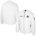 thumbnail image 1 of Men's Colosseum Florida State Seminoles White Rabbit Full-Zip Bomber Jacket, 1 of 3