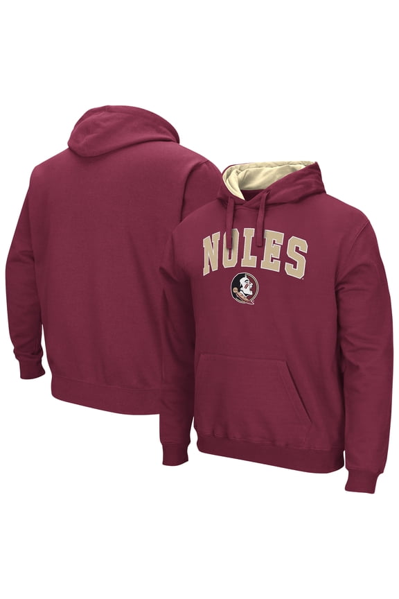 Men's Colosseum Garnet Florida State Seminoles Rally Cry Fleece Hoodie