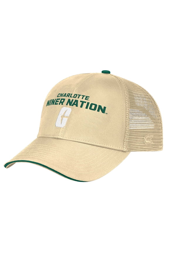 Men's Colosseum Gold Charlotte 49ers Wyatt Adjustable Hat