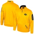 thumbnail image 1 of Men's Colosseum Gold Iowa Hawkeyes Mainframe Quarter-Zip Fleece Jacket, 1 of 3