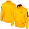 thumbnail image 1 of Men's Colosseum Gold Iowa State Cyclones Mainframe Quarter-Zip Fleece Jacket, 1 of 3