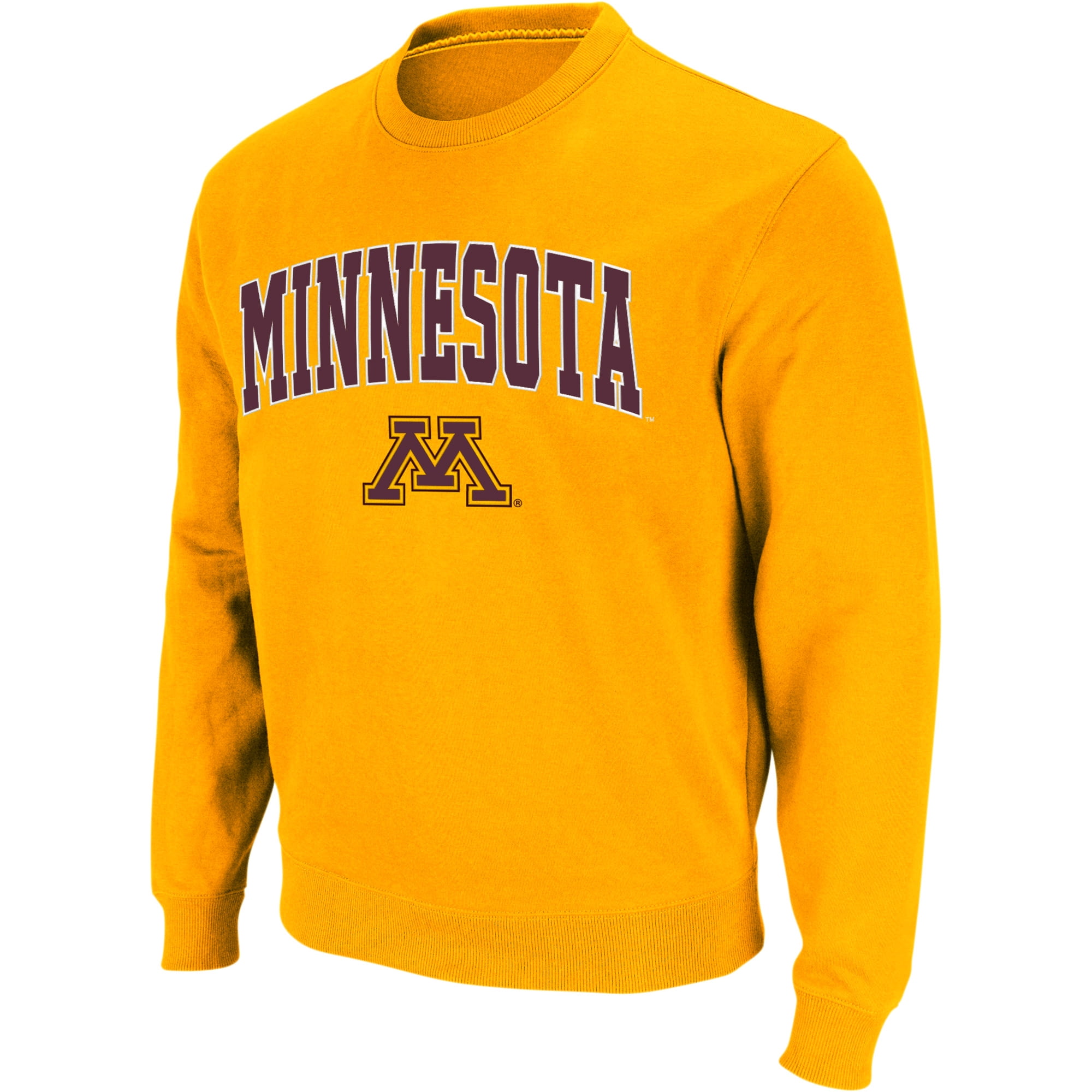 Men's Colosseum Gold Minnesota Golden Gophers Arch Logo Crew