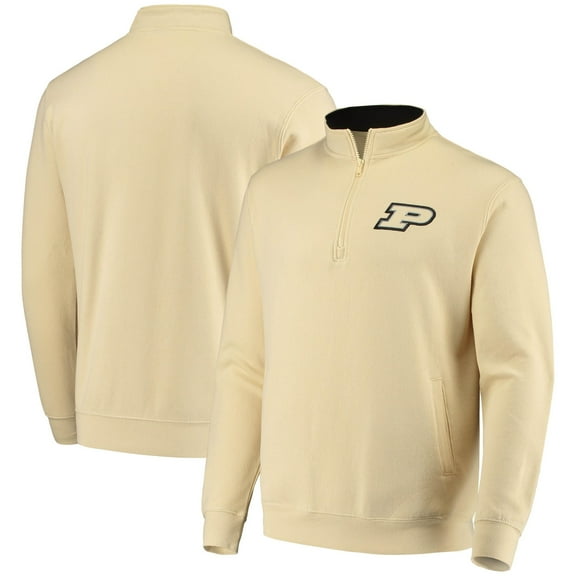 Men's Colosseum Gold Purdue Boilermakers Tortugas Logo Quarter-Zip Jacket