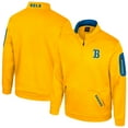 thumbnail image 1 of Men's Colosseum Gold UCLA Bruins Mainframe Quarter-Zip Fleece Jacket, 1 of 3