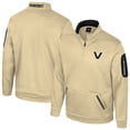 thumbnail image 1 of Men's Colosseum Gold Vanderbilt Commodores Mainframe Quarter-Zip Fleece Jacket, 1 of 3