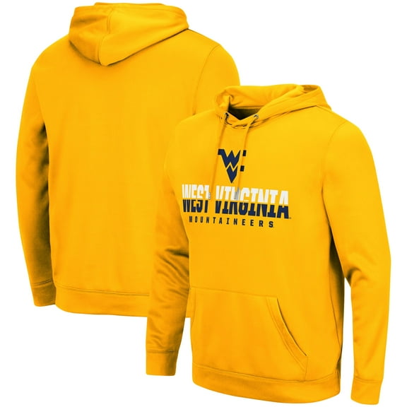 Men's Colosseum Gold West Virginia Mountaineers Lantern Pullover Hoodie
