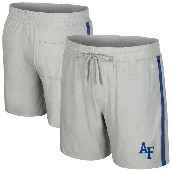 Men's Colosseum Gray Air Force Falcons Mac Shorts