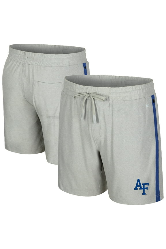 Men's Colosseum Gray Air Force Falcons Mac Shorts