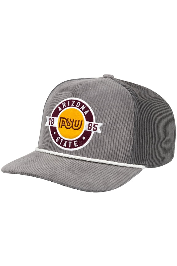 Men's Colosseum Gray Arizona State Sun Devils Where's My Hat Podium Adjustable Trucker Hat