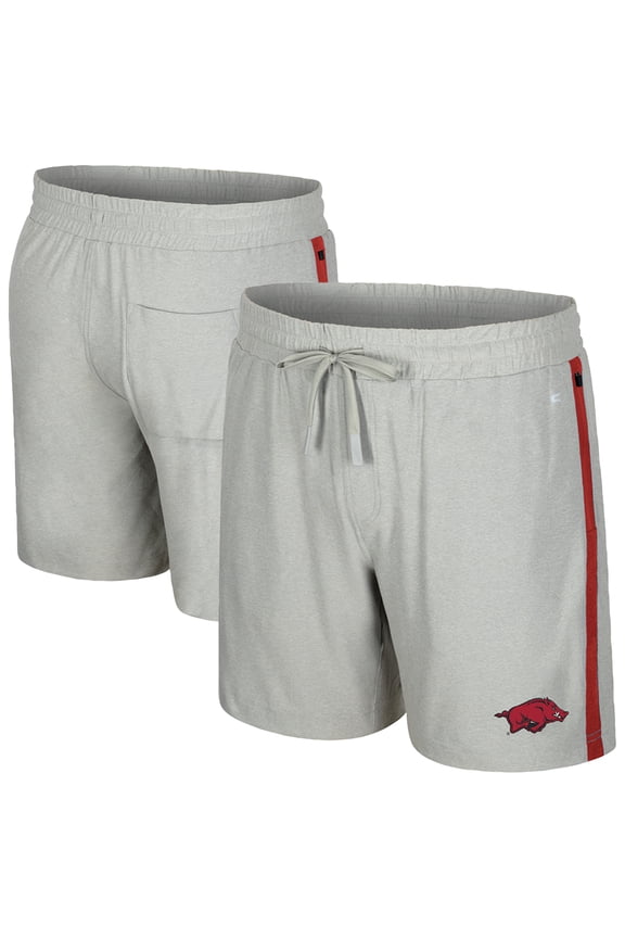 Men's Colosseum Gray Arkansas Razorbacks Mac Shorts