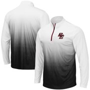 Mens Colosseum Gray Boston College Eagles Magic Team Logo Quarter-Zip Jacket