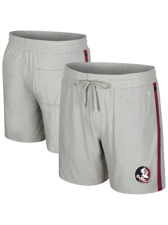 Men's Colosseum Gray Florida State Seminoles Mac Shorts