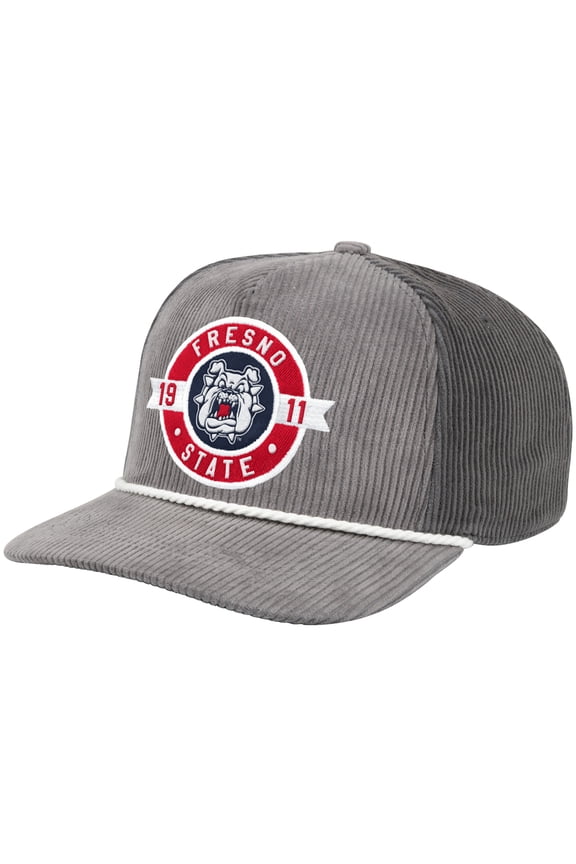 Men's Colosseum Gray Fresno State Bulldogs Where's My Hat Podium Adjustable Trucker Hat