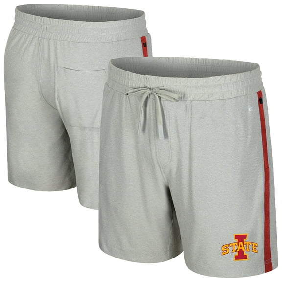 Men's Colosseum Gray Iowa State Cyclones Mac Shorts