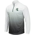 thumbnail image 1 of Men's Colosseum Gray Michigan State Spartans Magic Team Logo Quarter-Zip Jacket, 1 of 3