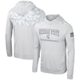 thumbnail image 1 of Men's Colosseum Gray Michigan State Spartans OHT Military Appreciation Long Sleeve Hoodie T-Shirt, 1 of 3