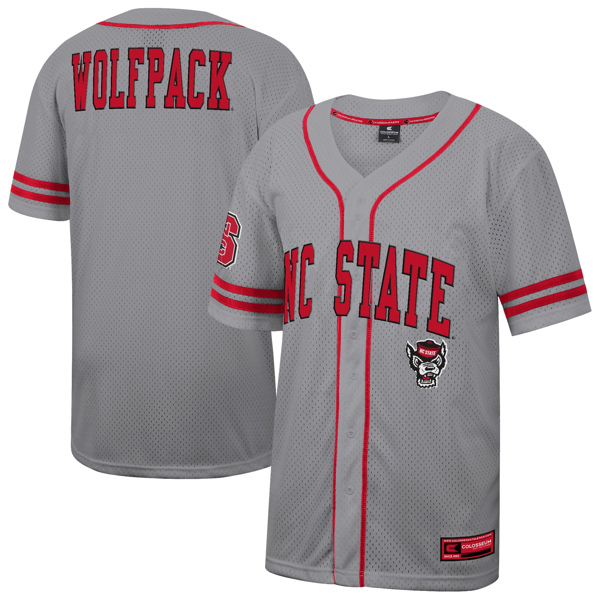 Men's Colosseum Gray Houston Cougars Free Spirited Baseball Jersey