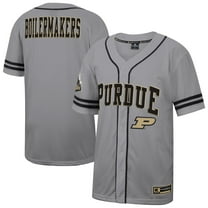 Men's Colosseum Gray Purdue Boilermakers Free Spirited Baseball Jersey