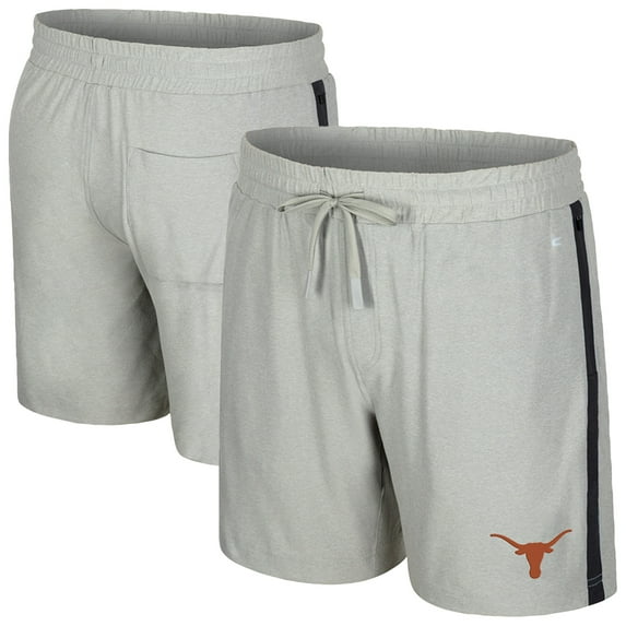 Men's Colosseum Gray Texas Longhorns Mac Shorts