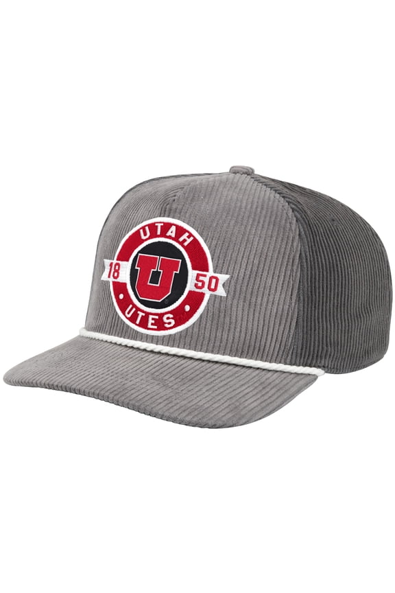 Men's Colosseum Gray Utah Utes Where's My Hat Podium Adjustable Trucker Hat