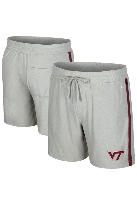Men's Colosseum Gray Virginia Tech Hokies Mac Shorts