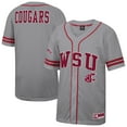 thumbnail image 1 of Men's Colosseum Gray Washington State Cougars Free Spirited Baseball Jersey, 1 of 3