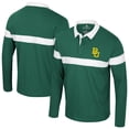 thumbnail image 1 of Men's Colosseum  Green Baylor Bears Too Cool For School Long Sleeve Polo, 1 of 3