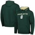 thumbnail image 1 of Men's Colosseum  Green Charlotte 49ers Arch & Logo Hoodie, 1 of 3