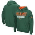 thumbnail image 1 of Men's Colosseum Green Miami Hurricanes Sunrise Pullover Hoodie, 1 of 3