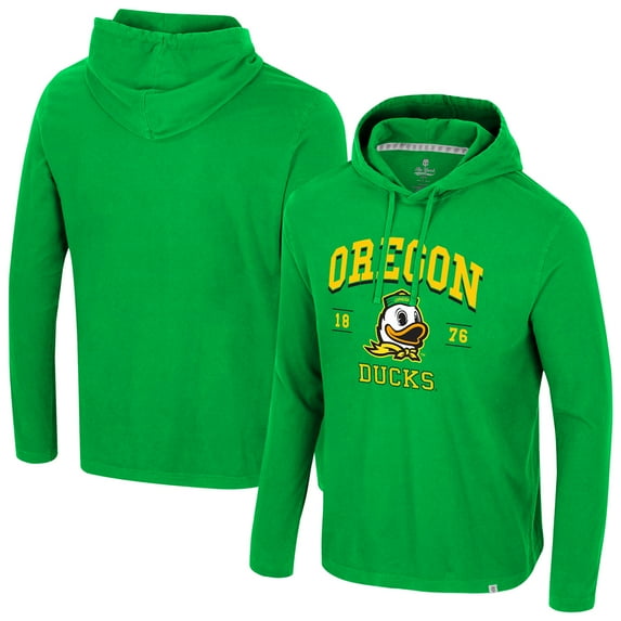 Men's Colosseum Green Oregon Ducks Simoleans Washed Hoodie