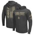 thumbnail image 1 of Men's Colosseum Heather Black Florida State Seminoles Team OHT Military Appreciation Long Sleeve Hoodie T-Shirt, 1 of 4