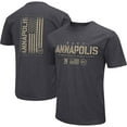 thumbnail image 1 of Men's Colosseum Heather Black Navy Midshipmen Big & Tall OHT Military Appreciation Playbook T-Shirt, 1 of 4