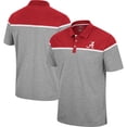 thumbnail image 1 of Men's Colosseum Heather Gray Alabama Crimson Tide Chamberlain Polo, 1 of 3