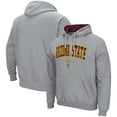 thumbnail image 1 of Men's Colosseum Heather Gray Arizona State Sun Devils Arch & Logo 3.0 Pullover Hoodie, 1 of 3