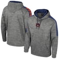 thumbnail image 1 of Men's Colosseum Heather Gray Auburn Tigers Dozer Pullover Hoodie, 1 of 3