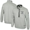 thumbnail image 1 of Men's Colosseum Heather Gray Auburn Tigers OORAH OHT Military Appreciation Fleece Quarter-Zip Jacket, 1 of 4