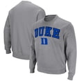 thumbnail image 1 of Men's Colosseum Heather Gray Duke Blue Devils Arch & Logo Pullover Sweatshirt, 1 of 3