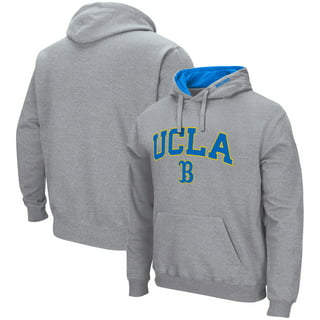 UCLA Bruins Hoodie Adult Small Sweatshirt *DEFECT* Russell Spellout Patch  Logo