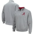 thumbnail image 1 of Men's Colosseum Heathered Gray Alabama Crimson Tide Tortugas Team Logo Quarter-Zip Jacket, 1 of 3